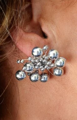 Fame Accessories - MME8311S - 51322 Get Out There Earrings - Silver