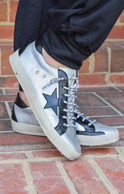 Shu Shop - PERRY - 9621 SHU SHOP - Perry Sneakers - Silver/Black