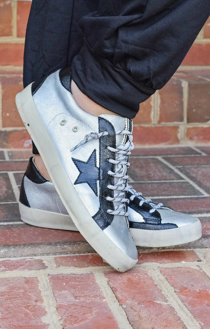 Shu Shop - PERRY - 9621 SHU SHOP - Perry Sneakers - Silver/Black 1 Shu Shop - PERRY - 9621 SHU SHOP - Perry Sneakers - Silver/Black