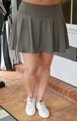 TCEC - CS3448 - 12422 Errands To Run Athletic Skort - Olive