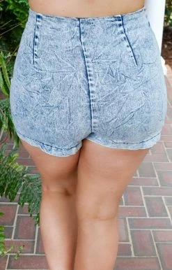 Flying Tomato - JP5645-PP - 63021 Back In The Day Denim Skort BOTTOMS