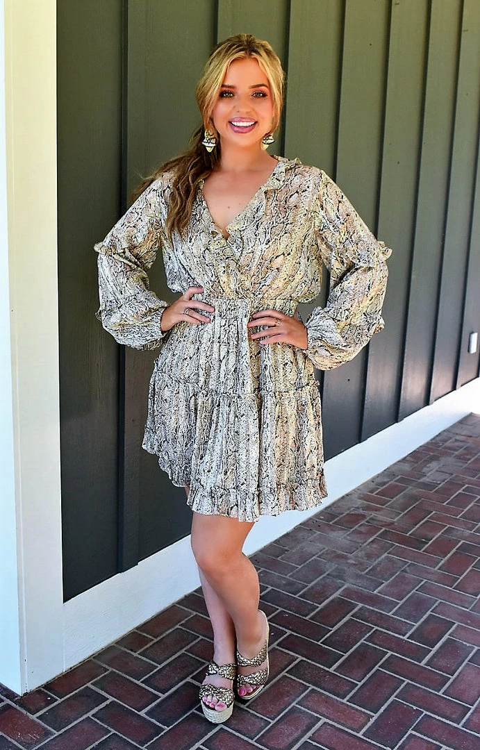 Main Strip - CD51573 - 7522 Adventure Awaits Snake Print Dress DRESSES 4 Main Strip - CD51573 - 7522 Adventure Awaits Snake Print Dress DRESSES