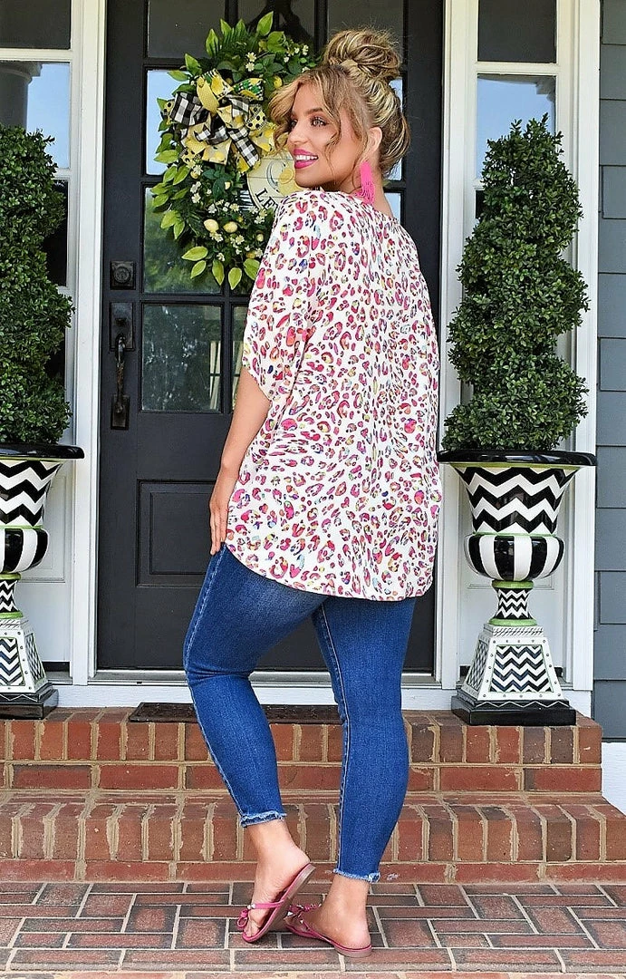 Spin USA - 5039 - 5722 The Sweetest Reason Oversized Leopard Top 3 Spin USA - 5039 - 5722 The Sweetest Reason Oversized Leopard Top