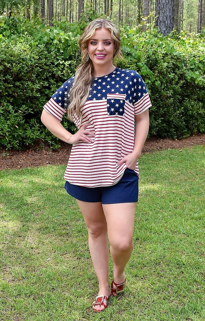 Heimish - ET6182-11 - 52522 TOPS Fireworks At Night Print Top 1 Heimish - ET6182-11 - 52522 TOPS Fireworks At Night Print Top