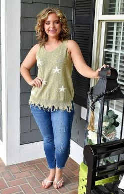 HeySOn - ESW1055PD - 52722 TOPS All For Fun Distressed Print Top