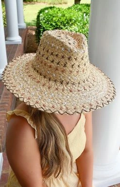 Fame Accessories - MMT8353IV - 6622 Adventures Ahead Hat - Natural