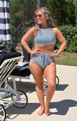 Queen - 122529 - 33022 Splash Of Fun Two Piece Swimsuit - Blue/White