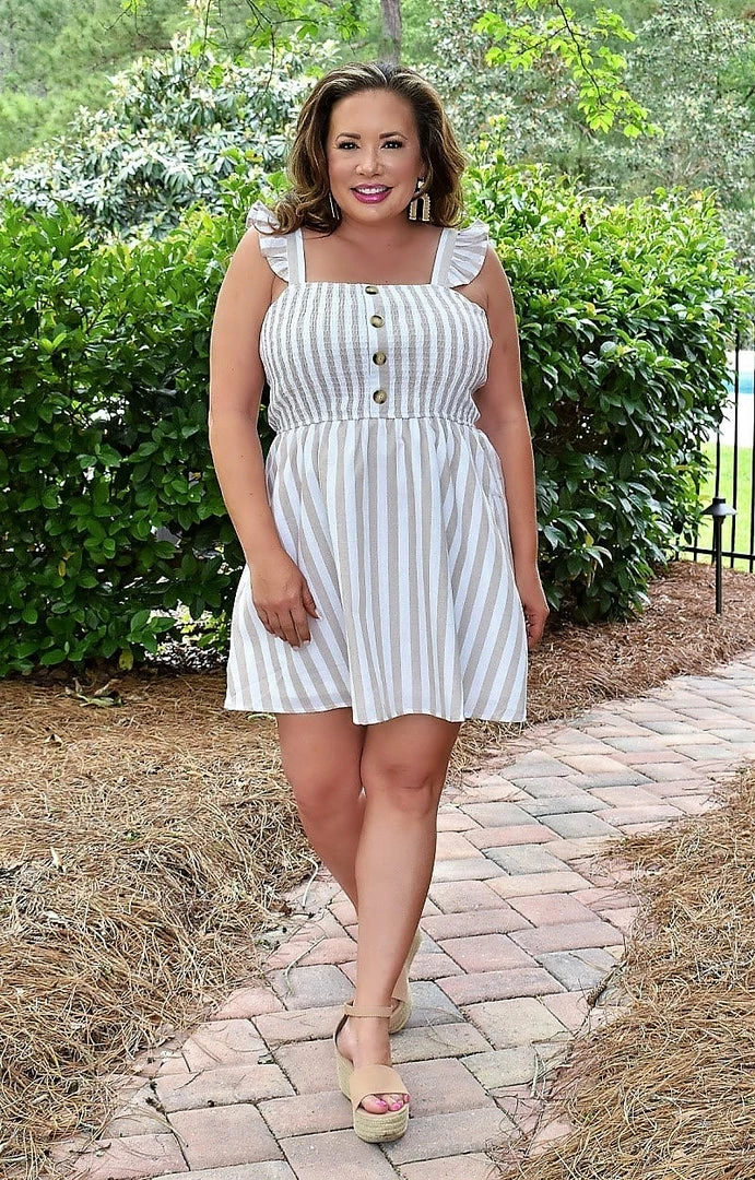 Andree - PD10001 - 41822 Casual Dresses No One Compares Dress - Taupe 1 Andree - PD10001 - 41822 Casual Dresses No One Compares Dress - Taupe