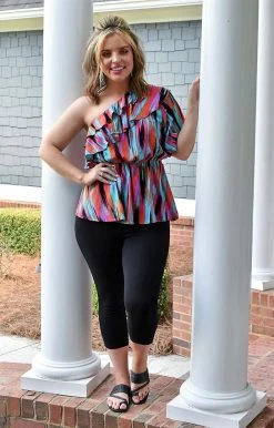 Andree - T10345-3 - 62722 Here For Tomorrow Print Top - Multi TOPS