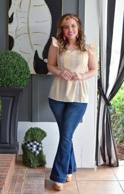 Davi & Dani - DT14018PER - 2922 TOPS Spare Me The Details Top - Multi