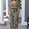 Heimish - BL-SP1122-10 - 41422 Secret's Out Striped Jumpsuit - Oatmeal/Black