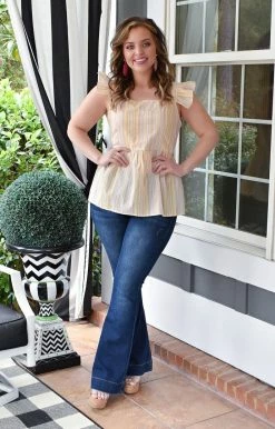 Davi & Dani - DT14018PER - 2922 TOPS Spare Me The Details Top - Multi