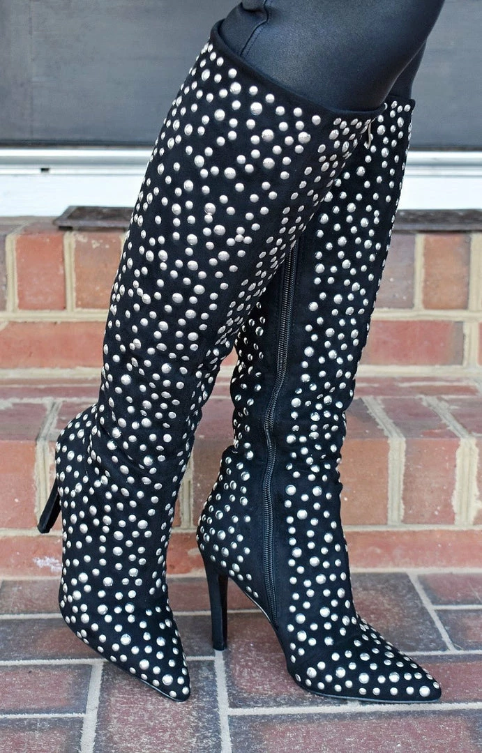 Lauren Lorraine - HADDIE - 1622 SHOES LAUREN LORRAINE - Haddie Studded Boot - Black 1 Lauren Lorraine - HADDIE - 1622 SHOES LAUREN LORRAINE - Haddie Studded Boot - Black