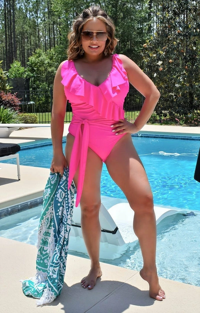 Queen - 103032 - 51922 Resort Living One Piece Swimsuit - Hot Pink 3 Queen - 103032 - 51922 Resort Living One Piece Swimsuit - Hot Pink