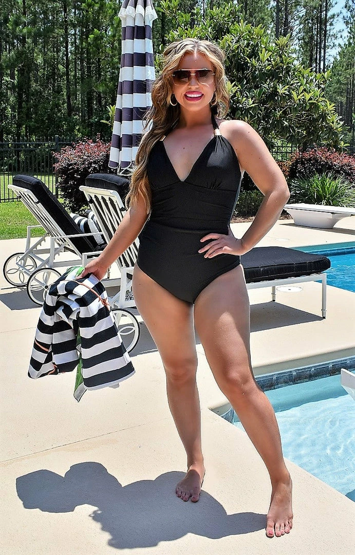 Queen - 103068 - 52122 Off The Coast One Piece Swimsuit - Black SWIMWEAR 1 Queen - 103068 - 52122 Off The Coast One Piece Swimsuit - Black SWIMWEAR