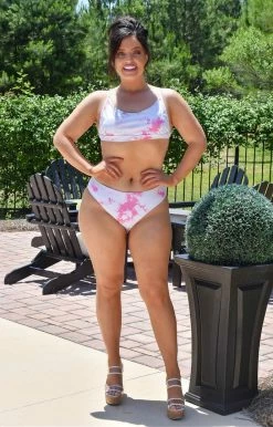 Davi & Dani - DIB08064PER - 6321 SWIMWEAR Just Add Water Tie Dye Bikini Bottom