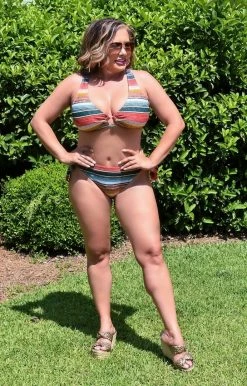 Unique Vintage - CZ196 - 5522 Dancing In The Sand Bikini Top SWIMWEAR