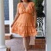 Flying Tomato - AD2491-PP - 41222 DRESSES Sweet Summers Dress - Tangerine