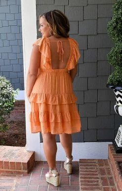 Flying Tomato - AD2491-PP - 41222 DRESSES Sweet Summers Dress - Tangerine 6 Flying Tomato - AD2491-PP - 41222 DRESSES Sweet Summers Dress - Tangerine