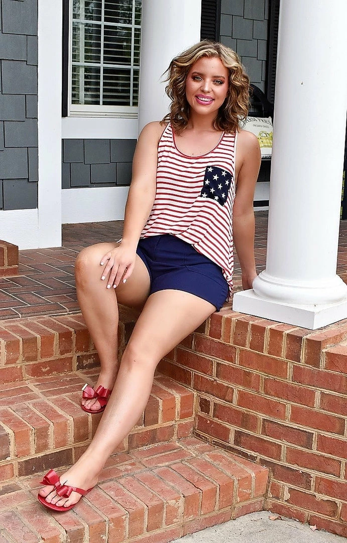 Heimish - ST6000-15 - 53022 All American Babe Print Top 1 Heimish - ST6000-15 - 53022 All American Babe Print Top