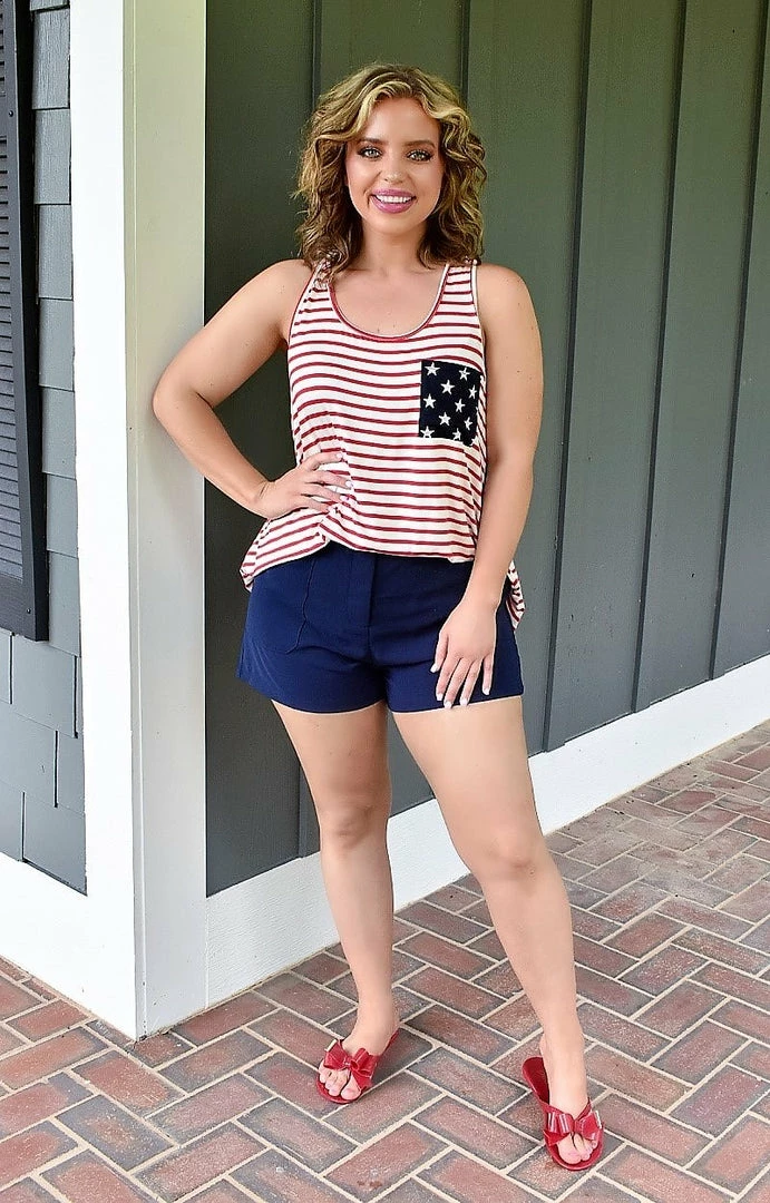 Heimish - ST6000-15 - 53022 All American Babe Print Top 2 Heimish - ST6000-15 - 53022 All American Babe Print Top