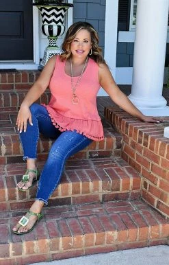 Heimish - WT1084L - 42322 Don't Waste My Time Top - Coral