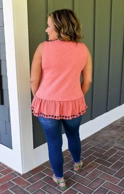 Heimish - WT1084L - 42322 Don't Waste My Time Top - Coral