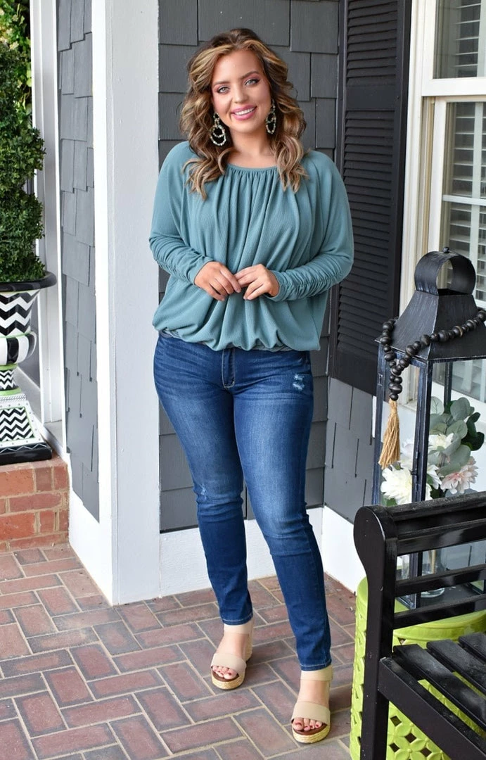 143 Story - ITB2092 - 12922 TOPS Maybe It's Love Top - Teal 2 143 Story - ITB2092 - 12922 TOPS Maybe It's Love Top - Teal