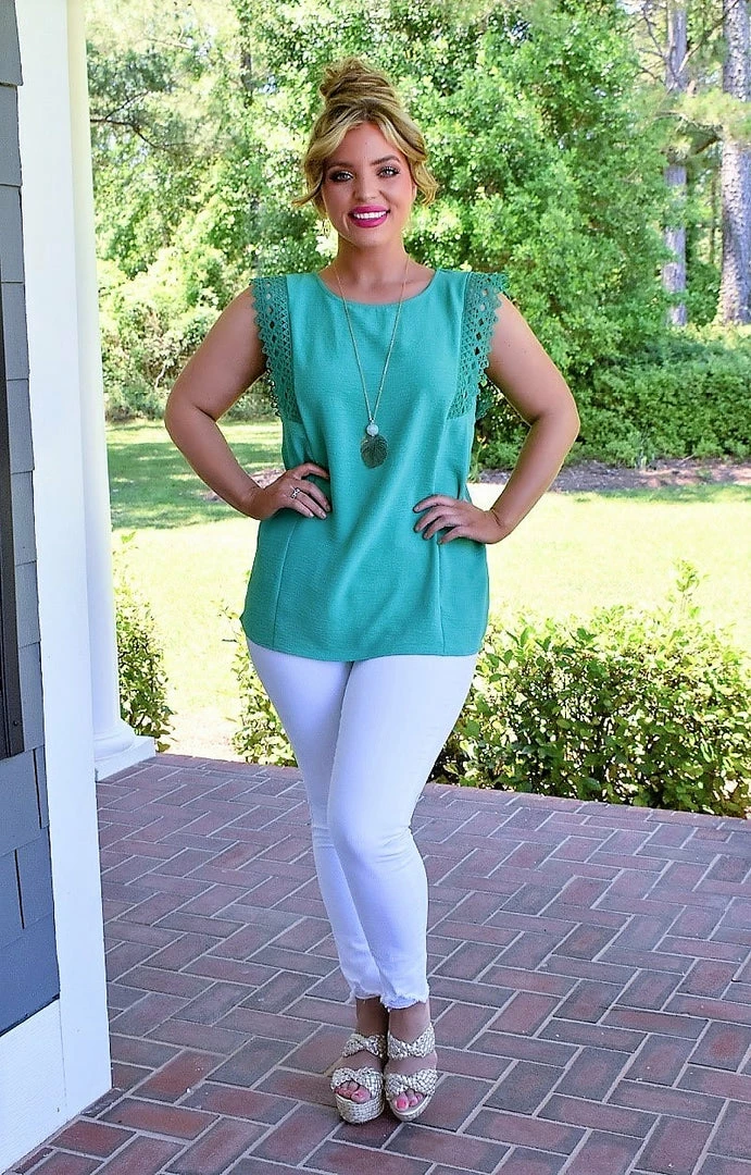 First Love - T10586 - 51422 Love Reunited Top - Jade TOPS 4 First Love - T10586 - 51422 Love Reunited Top - Jade TOPS