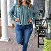 143 Story - ITB2092 - 12922 TOPS Maybe It's Love Top - Teal