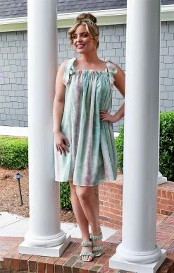 Davi & Dani - DD02209PER - 5522 On The List Tie Dye Dress