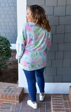 Davi & Dani - DT04057PER - 2122 Form A Bond Tie Dye Top