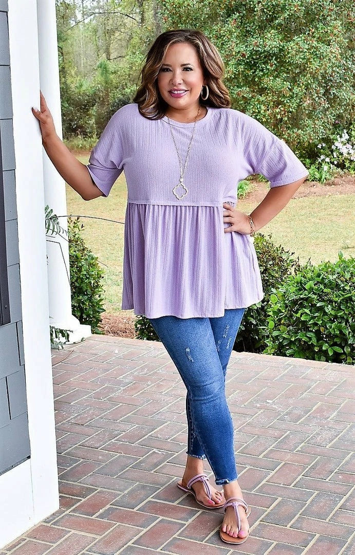 Heimish - BL-ET6611-10 - 32022 TOPS Sprinkled With Joy Top - Lavender 3 Heimish - BL-ET6611-10 - 32022 TOPS Sprinkled With Joy Top - Lavender