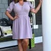 143 Story - IDM8103-PP - 6122 Forever Lovely Dress - Lavender DRESSES