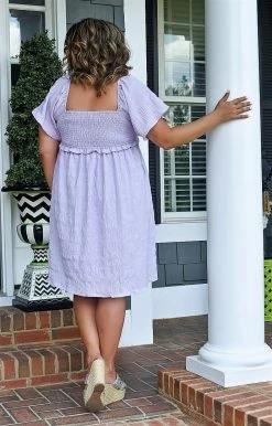 143 Story - IDM8090-PP - 6422 Familiar Style Dress - Lilac DRESSES 6 143 Story - IDM8090-PP - 6422 Familiar Style Dress - Lilac DRESSES