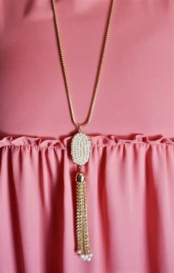 Southern Grace - AN9626 - 62122 As Time Passes Necklace - Pink/Gold Accessories