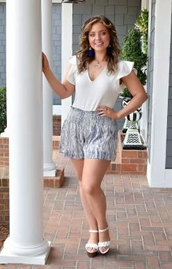 TCEC - CP9393 - 21622 Taking Control Snake Print Shorts - Blue 9 TCEC - CP9393 - 21622 Taking Control Snake Print Shorts - Blue