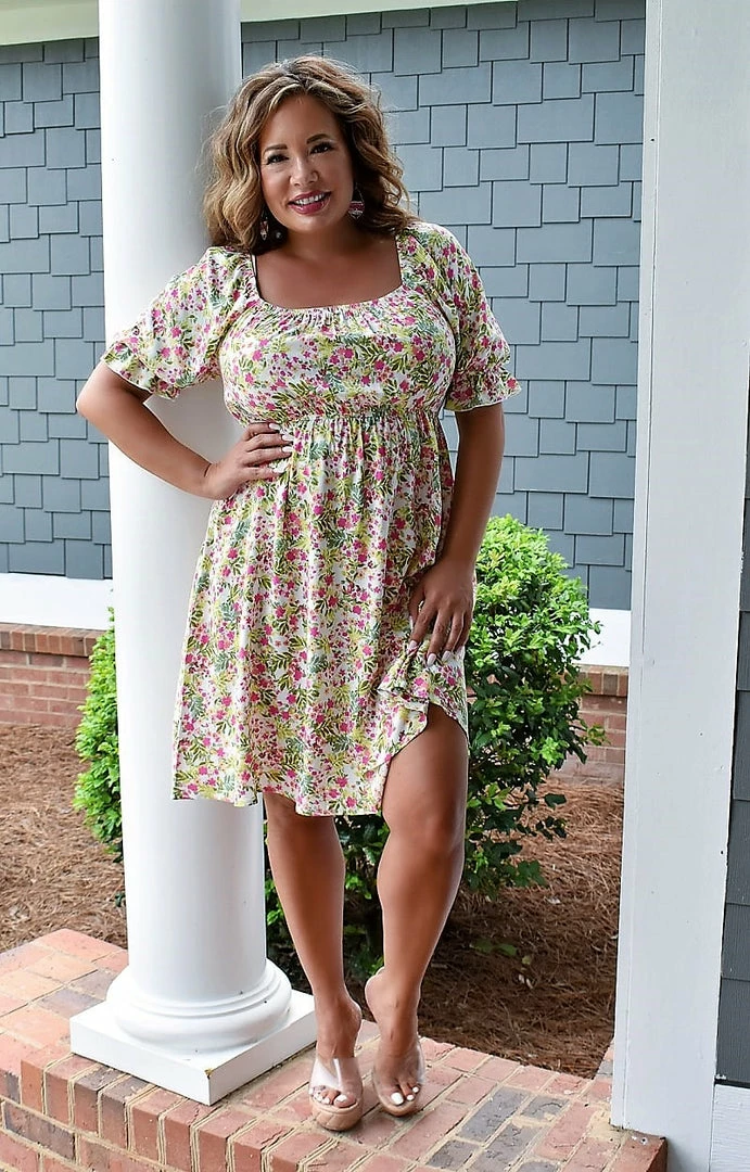 First Love - D11090-1 - 72022 On Your Best Day Floral Dress - Ivory DRESSES 4 First Love - D11090-1 - 72022 On Your Best Day Floral Dress - Ivory DRESSES