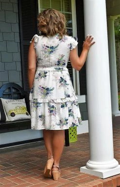 First Love - ID189 - 72222 Always The One Floral Dress - White 6 First Love - ID189 - 72222 Always The One Floral Dress - White