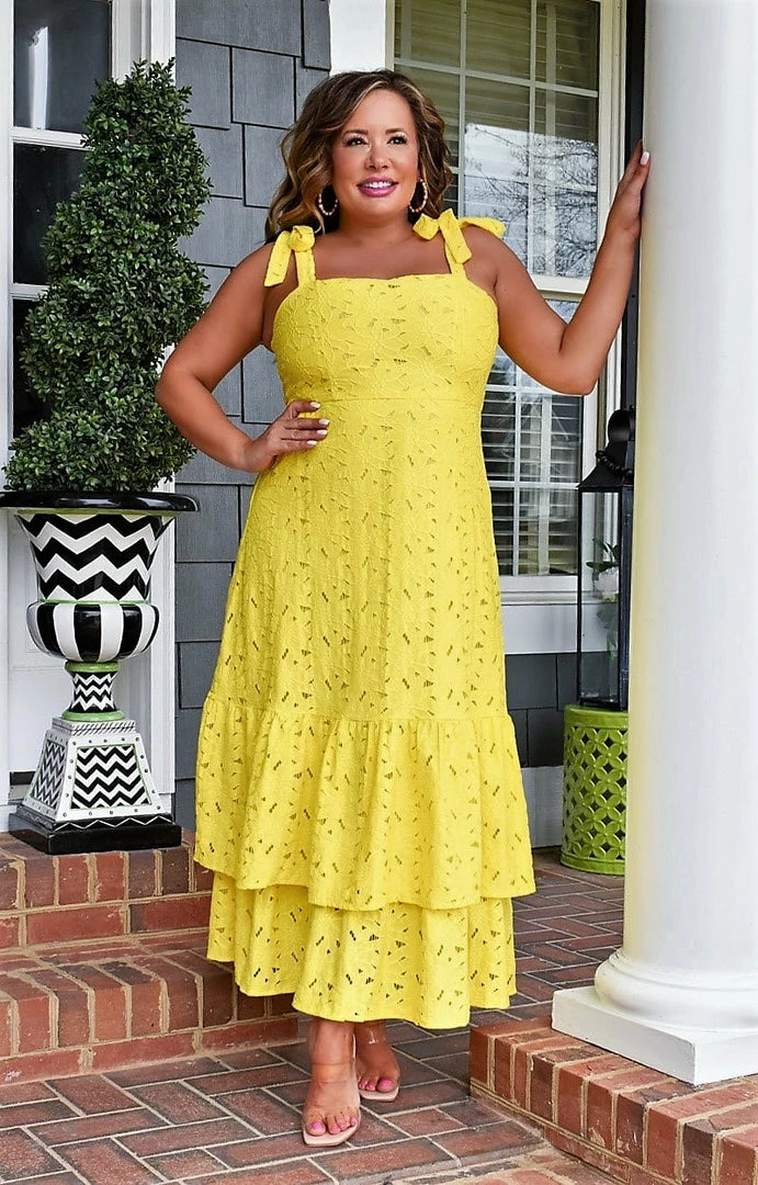 Flying Tomato - AD2496-PP - 32822 DRESSES Say No More Lace Maxi Dress - Yellow 2 Flying Tomato - AD2496-PP - 32822 DRESSES Say No More Lace Maxi Dress - Yellow