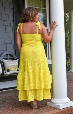 Flying Tomato - AD2496-PP - 32822 DRESSES Say No More Lace Maxi Dress - Yellow 6 Flying Tomato - AD2496-PP - 32822 DRESSES Say No More Lace Maxi Dress - Yellow